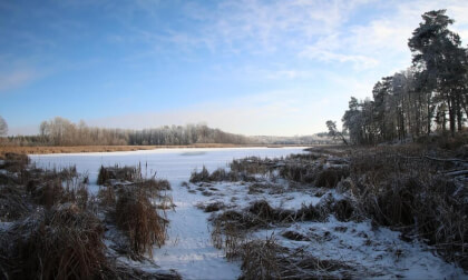 Winter at Kowaliki Lake, Poland VR180