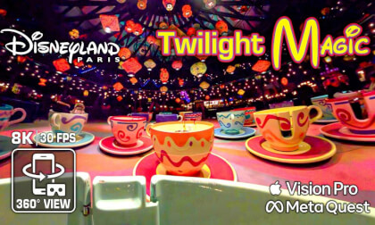 Disneyland Paris 360 POV 8K VR: Tea Cups & Lancelot Carousel 🪄 Disney Classics: Twilight Magic - Kandao Qoocam 3 Ultra - Apple Vision Pro - Meta Quest 3