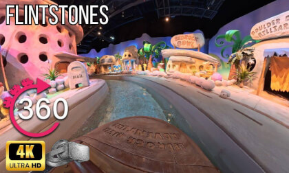 360º ride on The Flintstones at WB World