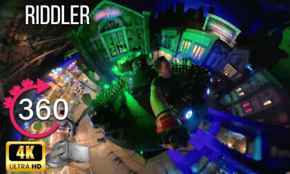 360º ride on The Riddler at WB World