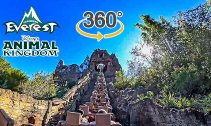 VR 360 Expedition Everest Roller Coaster on Ride Back Seat POV Disney's Animal Kingdom 2025 12 29