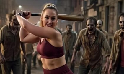 Mo fighting zombies