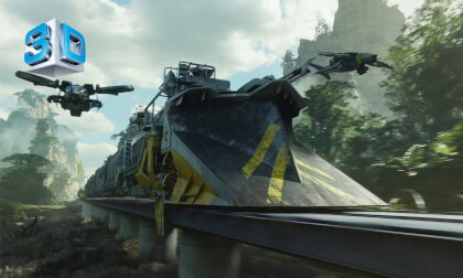 Avatar - (3D) The Way Of Water | Train attack scene
