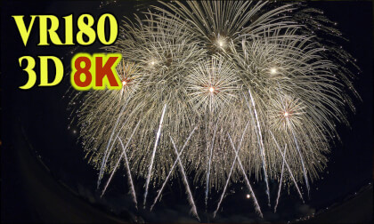 Hyperstereoscopic video of  Fireworks at Nagaoka Fes 02.AUG.2023-No.36 VR Video Hyperstereoscopic video of  Fireworks at Nagaoka Fes 02.AUG.2023-No.36 VR