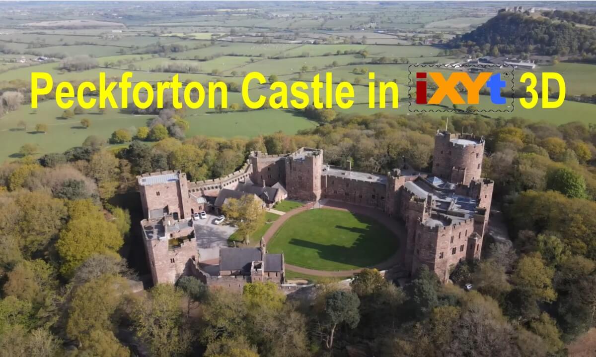 Peckforton Castle, Chesire, United Kingdom in 3D SBS LR relax video for VR