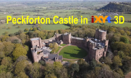 Peckforton Castle, Chesire, United Kingdom in 3D SBS LR relax video for VR