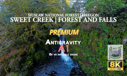 Sweet Creek Falls, Oregon | Antigravity A1 Drone + H3VR Ambisonic Audio (Premium exclusive)
