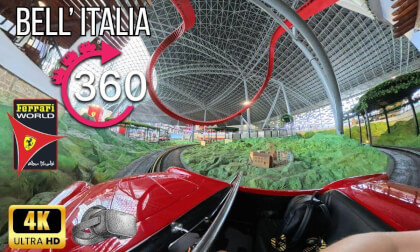 360º ride on Bell' Italia at Ferrari World
