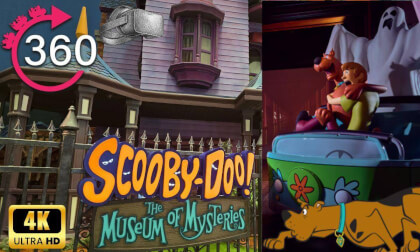 360º ride on Scooby Doo The Museum of Mysteries dark ride