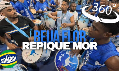 Beija Flor Bateria 2026: Inside the repique mor and atabaque Section (360° POV)
