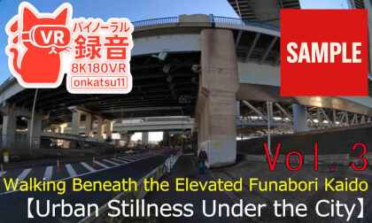 【SAMPLE】🌃 [Walking Beneath the Elevated Funabori Kaido — Urban Stillness Under the City (8K VR180 & Binaural Audio)] 🚶‍♂️✨ Chapter Three‼