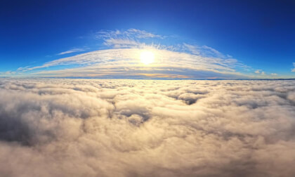 Flight Above the Clouds | 360° Aerial View