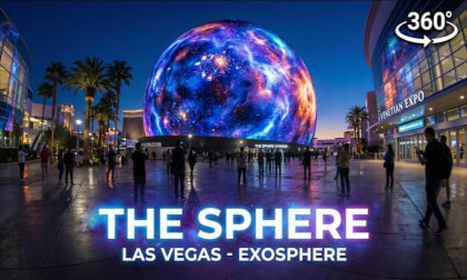 Las Vegas Sphere Night Walk in 8K VR 360