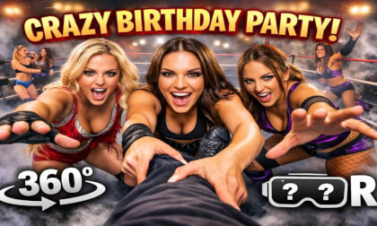 360° VR POV - Surprise Birthday Party in a Wrestling Ring