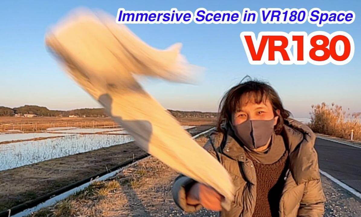 VR180 Towel Sword Dance – Samurai Style Motion in 3D