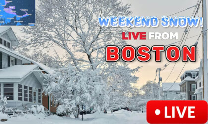 ⏪ A snowy sunset before the storm in Boston! (February 6th, 2026)