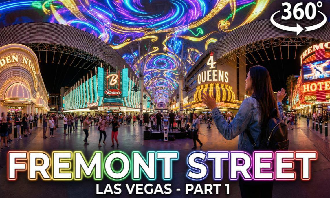 Fremont Street 360° VR | Las Vegas Night Tour – Part 1
