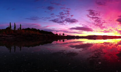Fiery Sunrise over Trondheimsfjord – Relaxing VR Nature