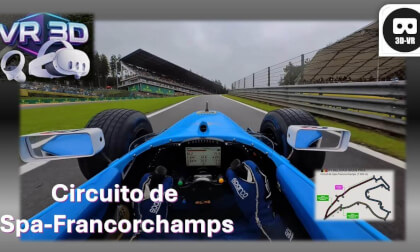 3D POV Formula 1 at a WET Spa-Francorchamps by Bakir Begovic #3D #Immersive