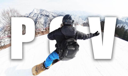 My First POWDER Snowboard Virtual Reality Run in Japan Gala, Yuzawa (8K VR 360 3D)