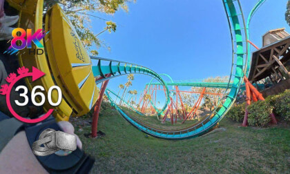 360° Kumba Roller Coaster - 8K VR - Busch Gardens Tampa