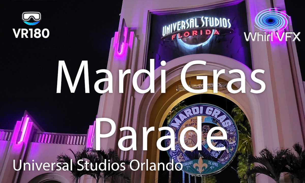 PURE JOY! Mardi Gras Parade Universal Studios | The Start | 3D VR180 8K