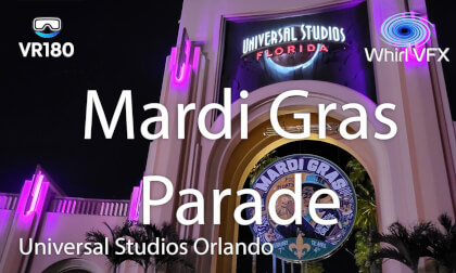 PURE JOY! Mardi Gras Parade Universal Studios | The Start | 3D VR180 8K
