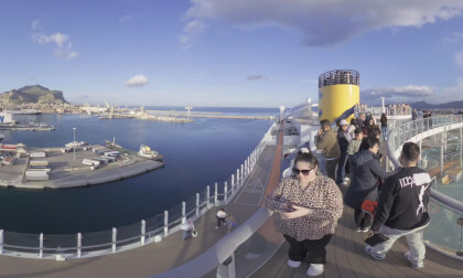 Costa Smeralda in Palermo 🚢 360° Upper Deck Tour