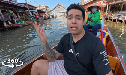 Thailand Floating Market & Train Market 360° VR