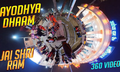 Ayodhya Railway Station | Night Vieue | 360 vr | 4k
