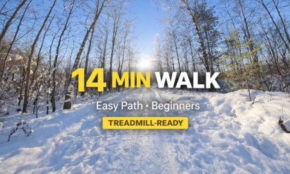 14 MIN WALK | Easy Path |  6 km/h | Beginners | Treadmill-Ready