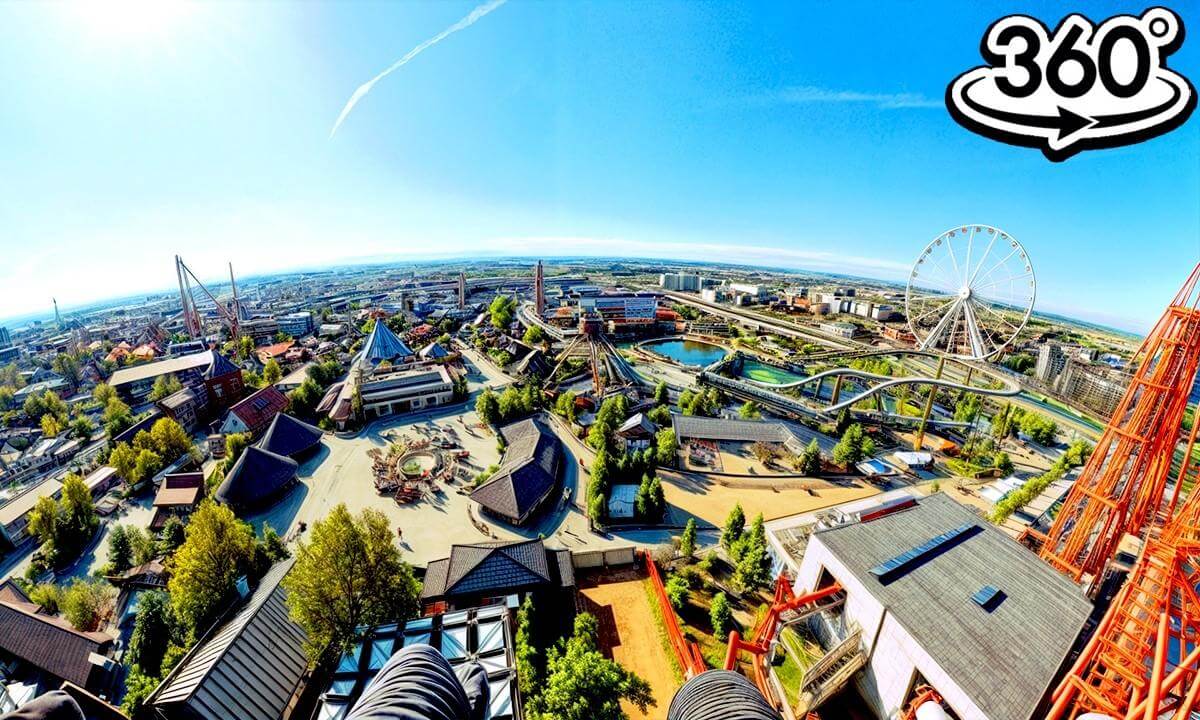 Tsunami Drop - Energylandia 2024 (Epic Ride) (360°) (POV) (Zator, Poland) Insta360 X4