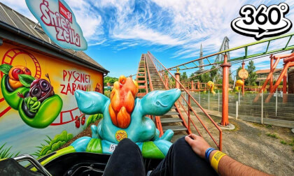 Energuś (Śmiejżelki) - Energylandia 2024 (Epicki Przejazd) (360°) (POV) (Zator, Polska) Insta360 X4