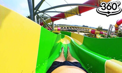 Ruba (Left) (Bamboo Bay) - Energylandia 2024 (360°) (POV) (Zator, Poland) Insta360 X4