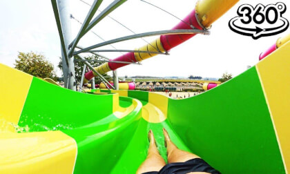 Ruba (Right) (Bamboo Bay) - Energylandia 2024 (360°) (POV) (Zator, Poland) Insta360 X4