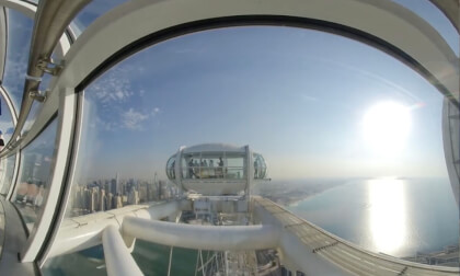 [VR180] UAE, Dubai, BlueWaters, Ain 180, the highest Ferris wheel in the world
