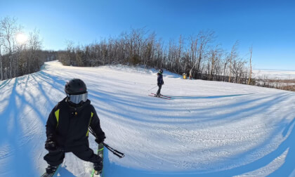 360° - Skiing Elevator Shaft ♦♦ off Weider Express @ Blue Mountain Resort