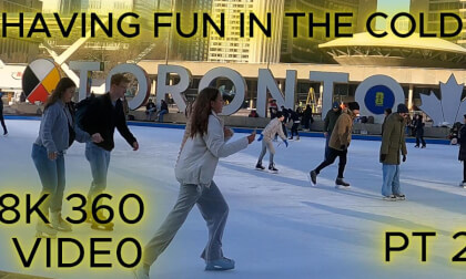 HAVING FUN IN THE COLD PT 2 - 8K 360  VR VIDEO - INSTA360 X5 - PLAY ON Meta Quest OR Apple Vision