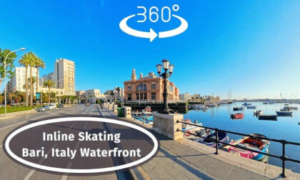 Bari, Italy #360 VR Inline Skating Tour