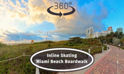 Epic Miami Beach Boardwalk #360 VR Skating Adventure