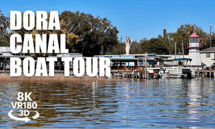 Lake Eustis to Lake Dora Canal Boat Tour VR180 3D | Florida Boating, Harris Chain VR视频 3D動画 VR旅行