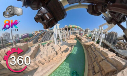 360° Bandit Bomber roller coaster at Yas Waterworld Abu Dhabi