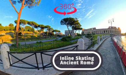 Rome, Italy #360 VR Inline Skating Tour