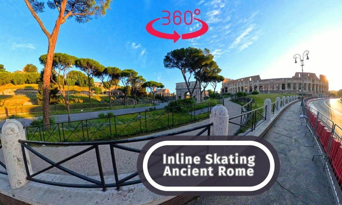 Rome, Italy #360 VR Inline Skating Tour