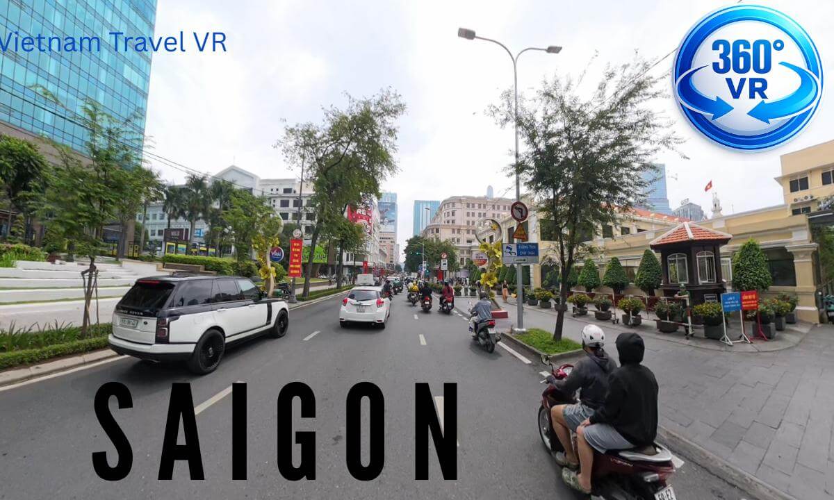 Saigon City Center Motorbike Ride in 360° – Daytime Street Tour