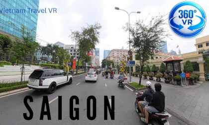 Saigon City Center Motorbike Ride in 360° – Daytime Street Tour