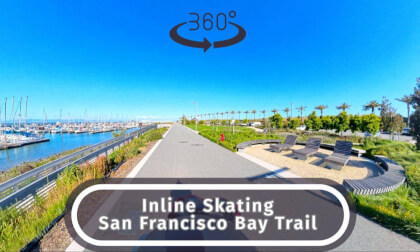 San Francisco 360 VR - Inline Skating SF Bay Trail
