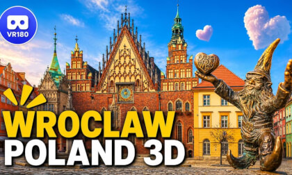 3D VR180: Valentine's Day Wrocław, Poland one of the most beautiful cities in the country
