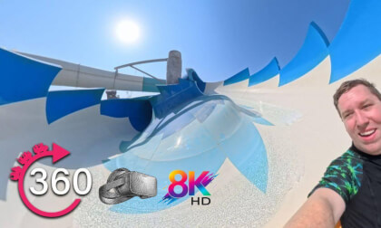 360º Sadaf Swirl Water Slide at Yas Waterworld Abu Dhabi
