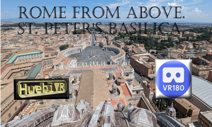 Rome from above. VR180 slides Rome from above. VR180 slides